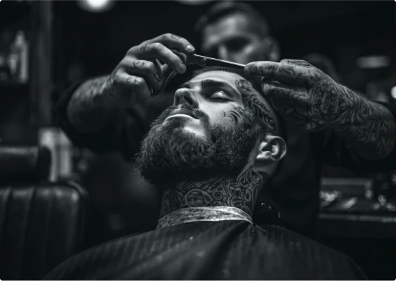 Cabelo sendo cortado